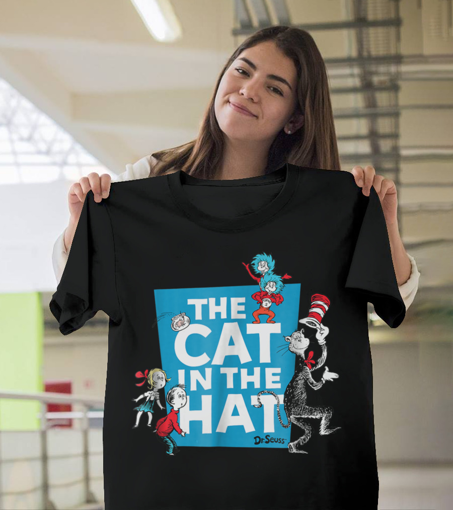 Dr Seuss The Cat In The Hat Characters Thing 1 Thing 2 Kids T-Shirt
