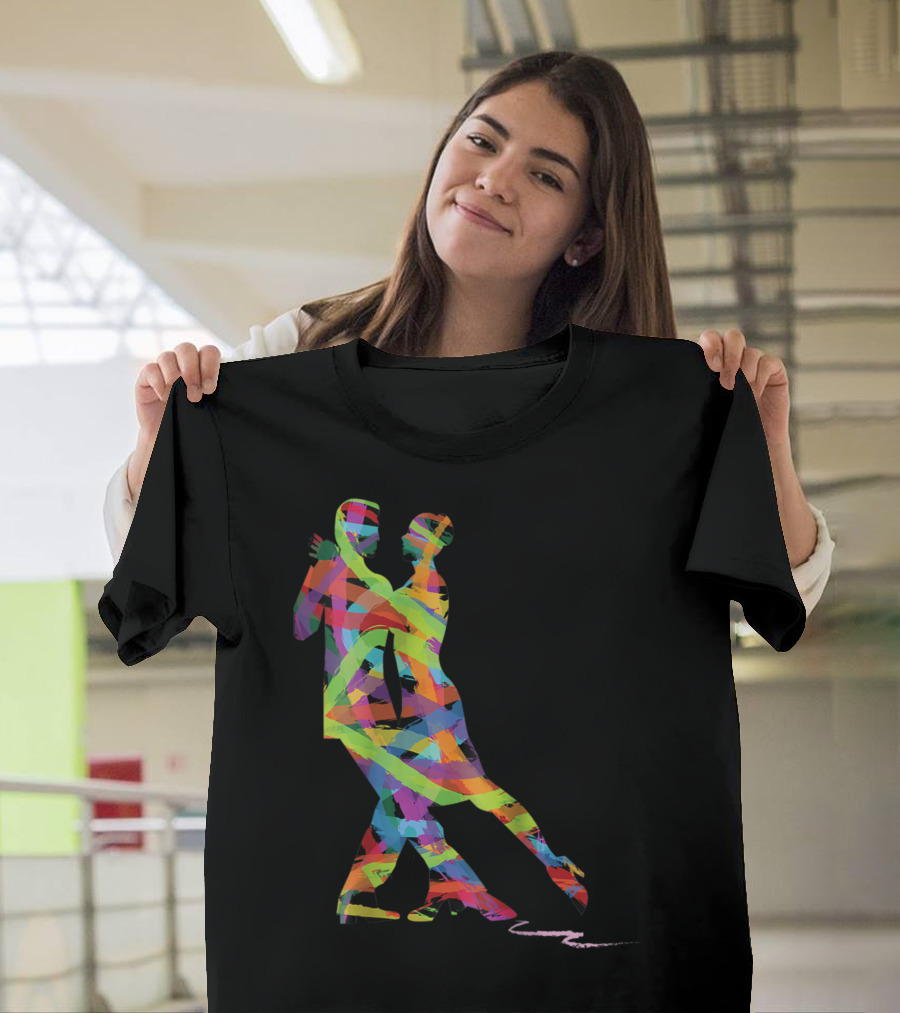 Ballroom Dance Dancing Ballet Latin Dancers Colorful T-Shirt