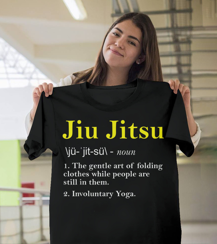 Jiu Jitsu Definition The Gentle Art Involuntary Yoga BJJ Men Kids Brazilian Jiu Jitsu Ju Jitsu T-Shirt