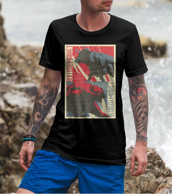 Bullish Market Bearish Market Bulls And Bears Stock Market Trader Make Money T-Shirt