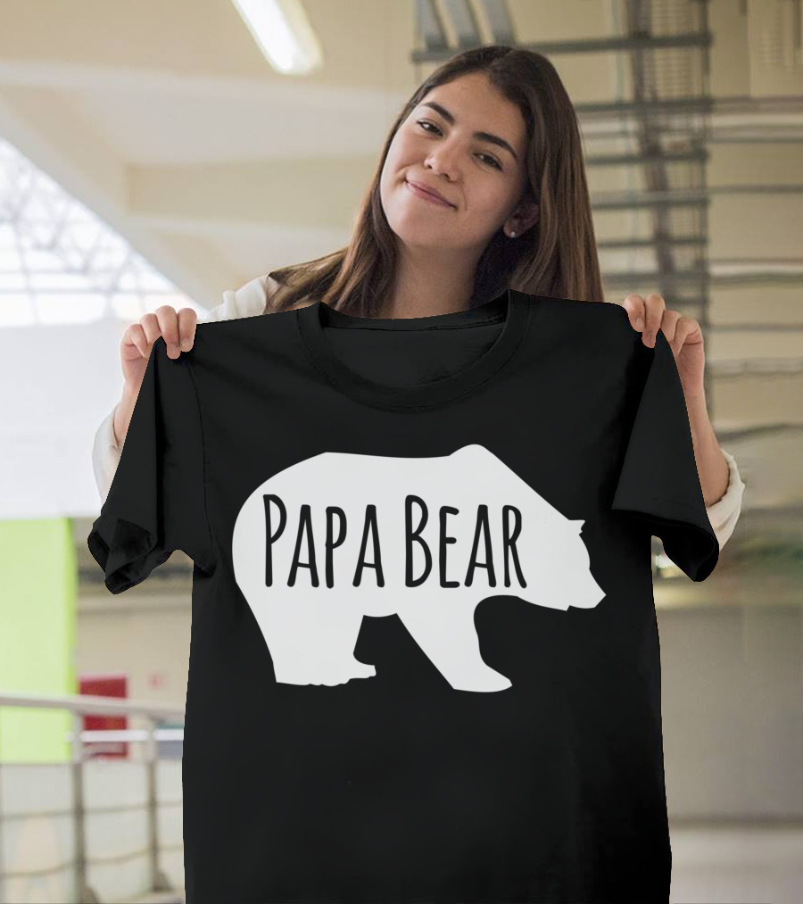Papa Bear Fathers Camping Adventure T-Shirt