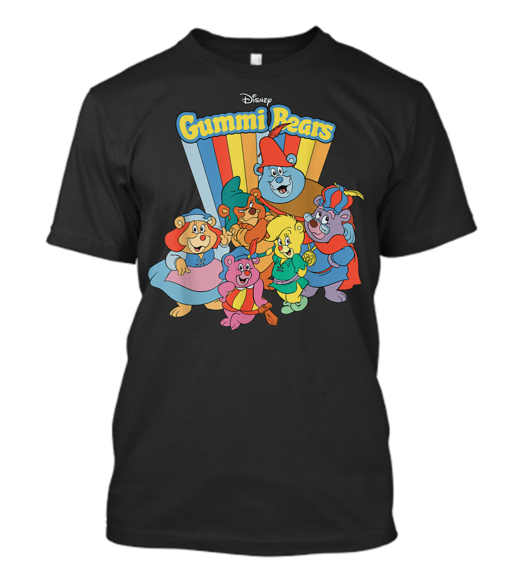 Disney Gummi Bears Colorful Cartoon Cast T-Shirt