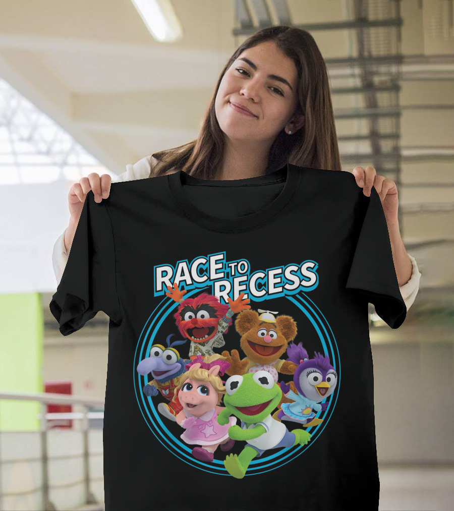 Race To Recess Muppet Babies Adventure Disney Characters T-Shirt