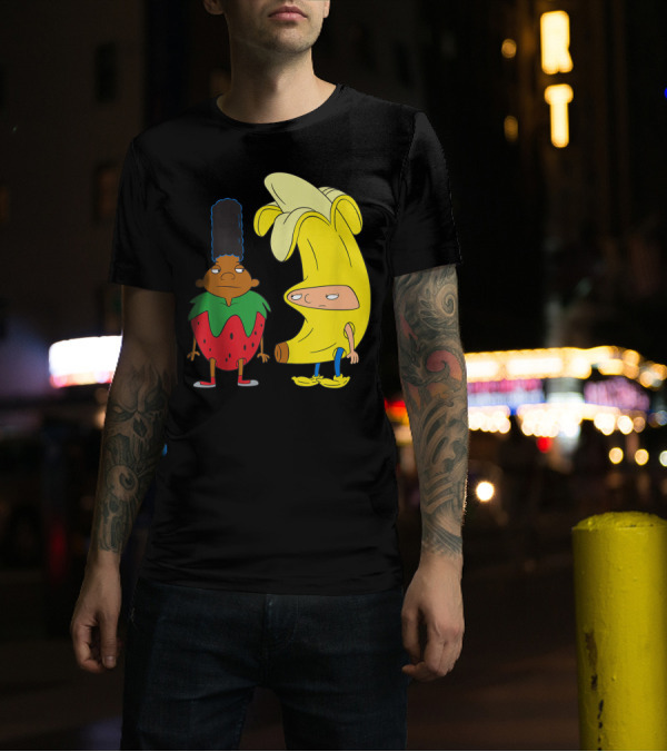 Gerard And Arnold In Strawberry And Banana Costumes T-Shirt