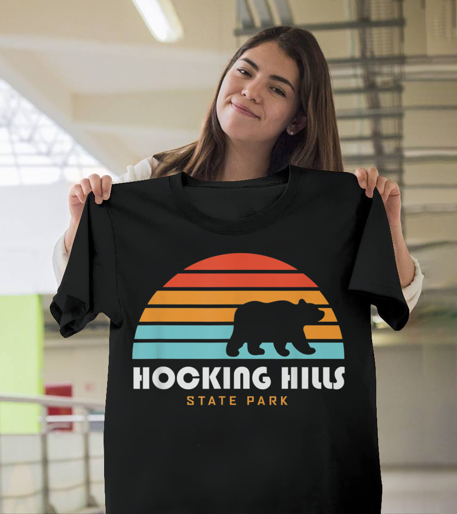 Hocking Hills State Park Bear Sunset T-Shirt