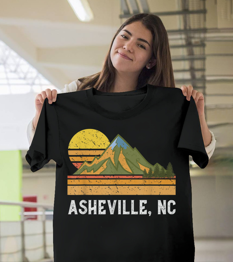 Asheville NC Mountain Hiking Vacation Adventure T-Shirt