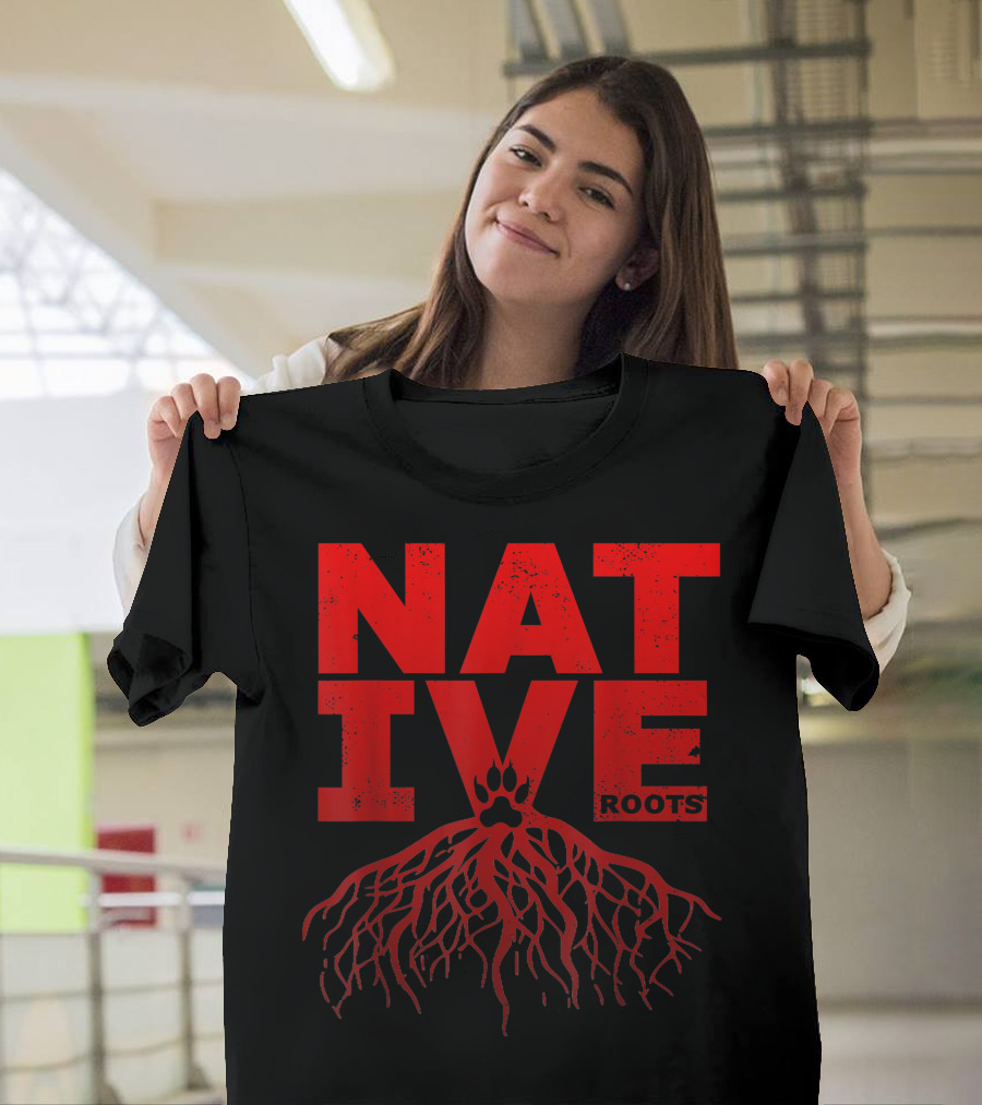 Native Roots Pride Bear Paw with Roots T-Shirt