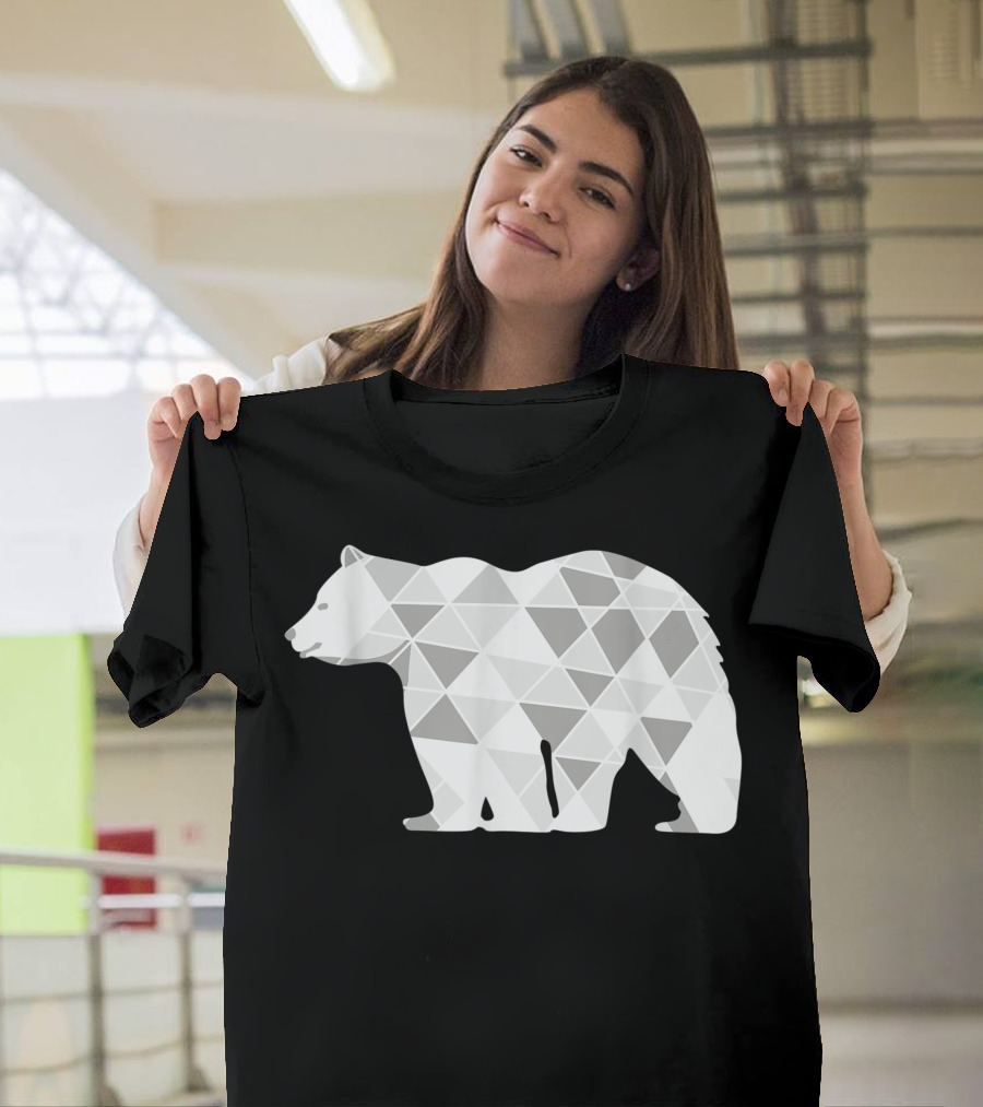 Polar Bear Geometric North Pole T-Shirt