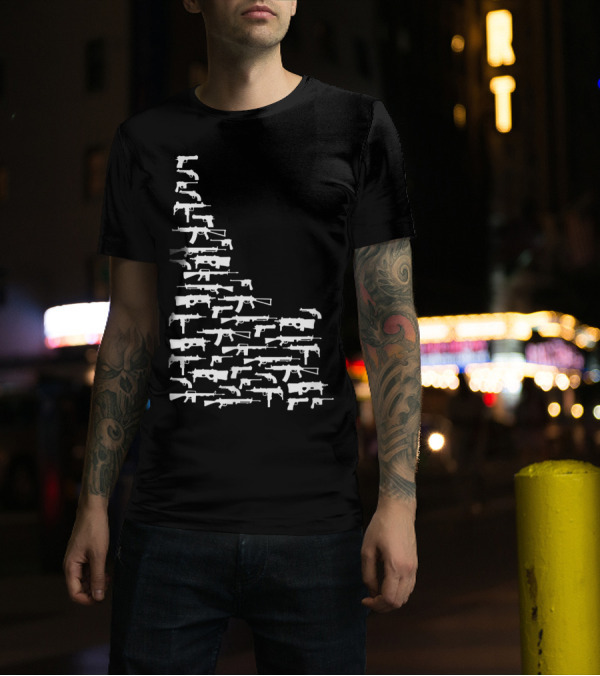State Of Idaho Guns 2nd Amendment Map T-Shirt