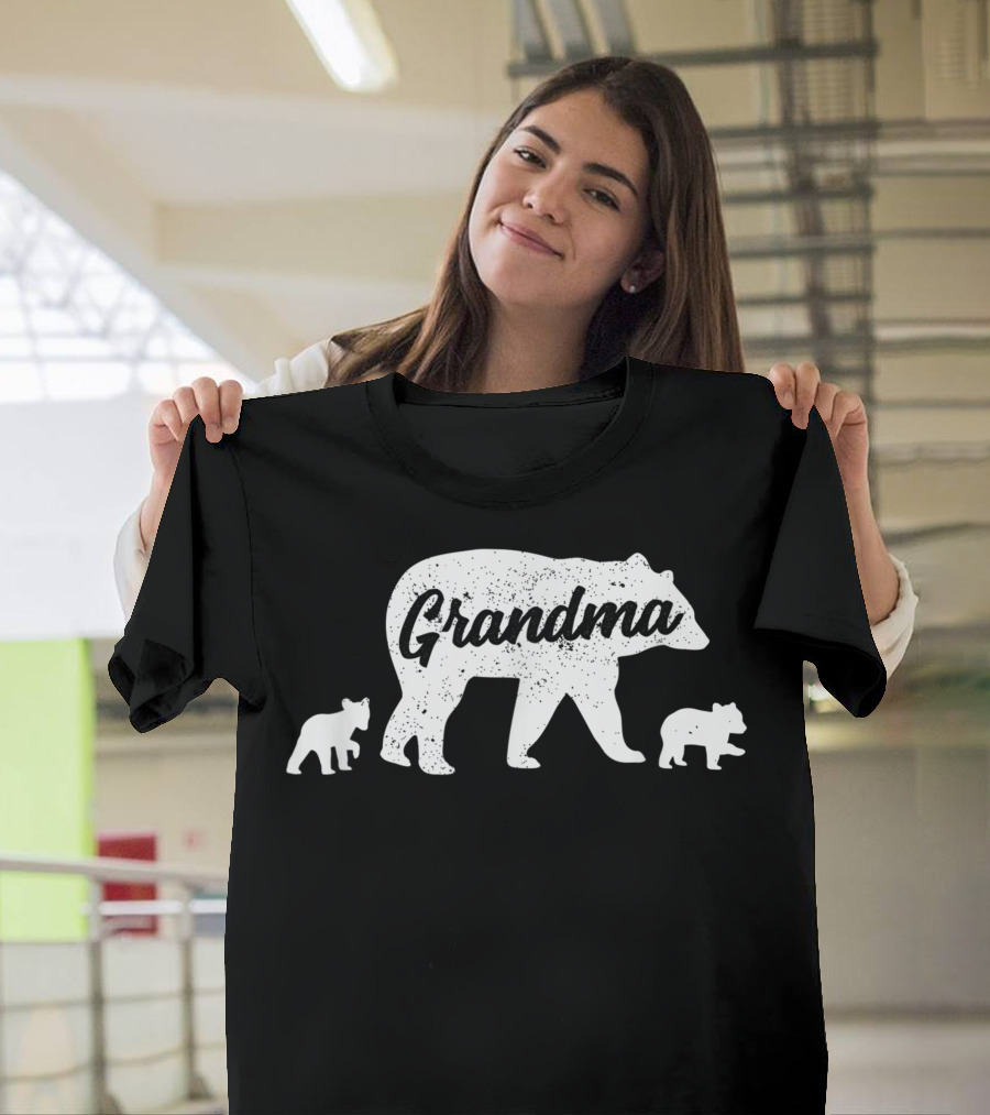 Grandma Bear with Two Cubs T-Shirt