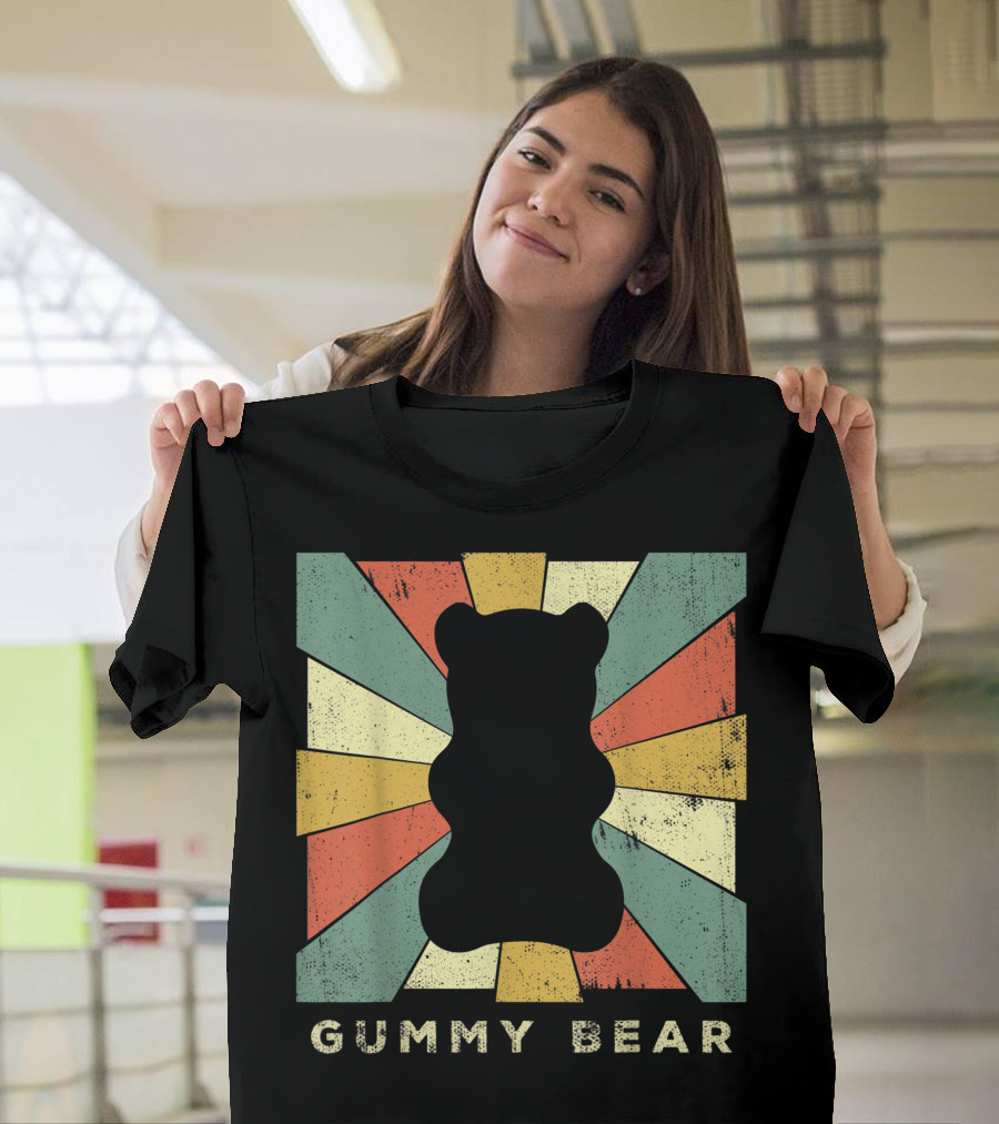 Vintage Gummy Bear Retro Starburst T-Shirt