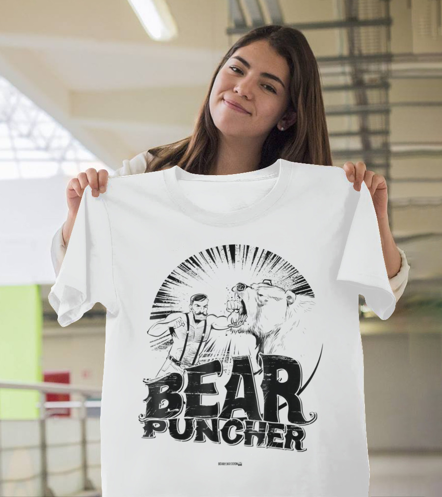 Bear Puncher Vintage Fisticuffs Showdown T-Shirt