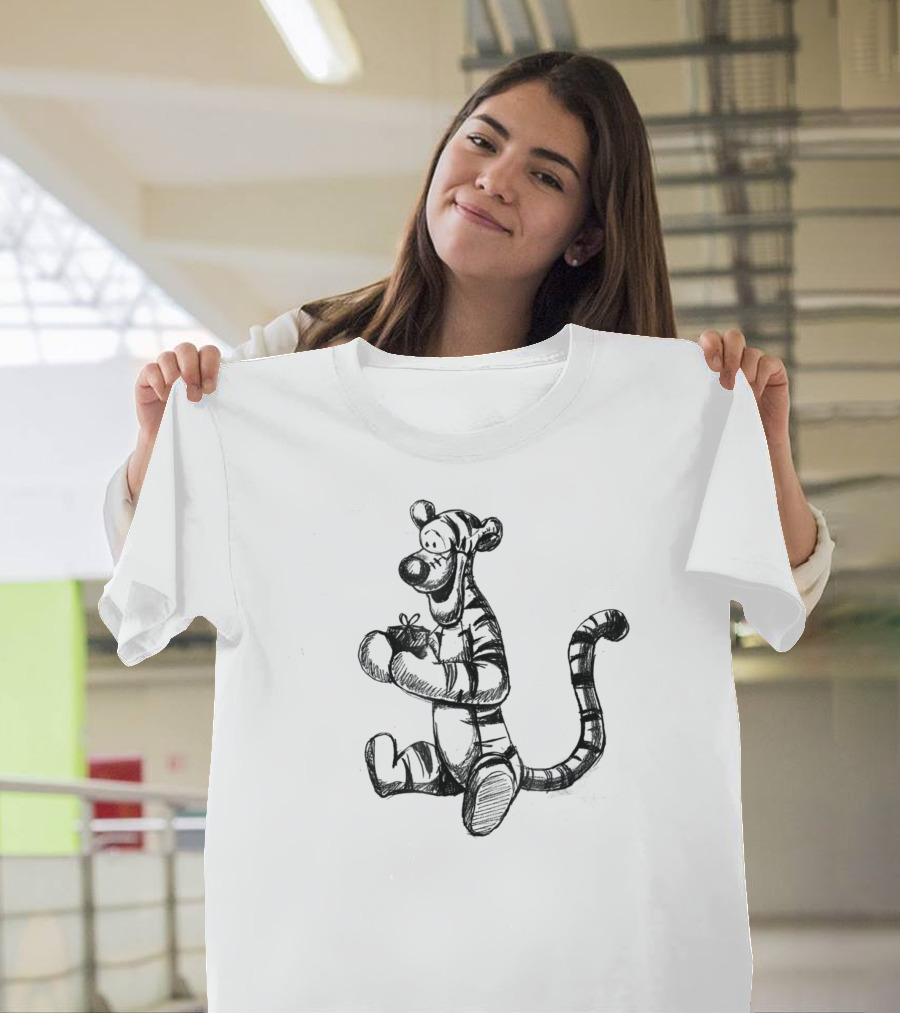 Disney Tigger Winnie The Pooh Sketch T-Shirt