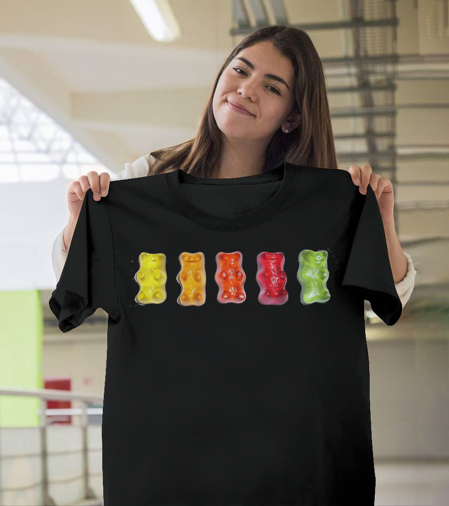 Gummy Bear Candy Multicolor Bears Collection T-Shirt
