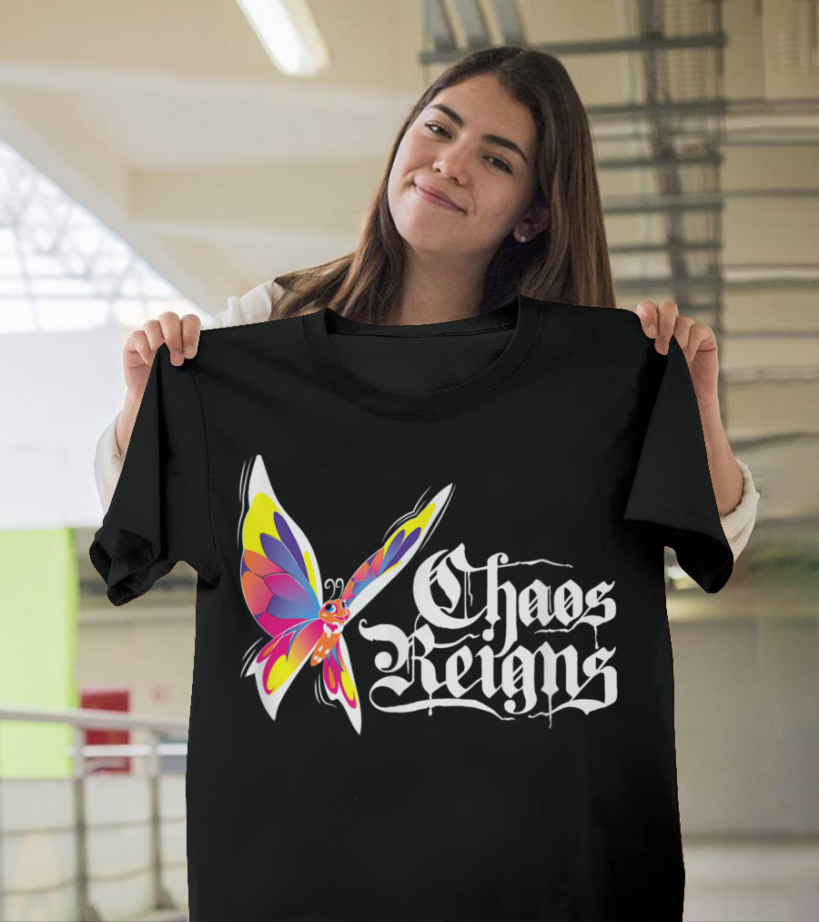 Chaos Reigns Metal Butterfly Effect T-Shirt
