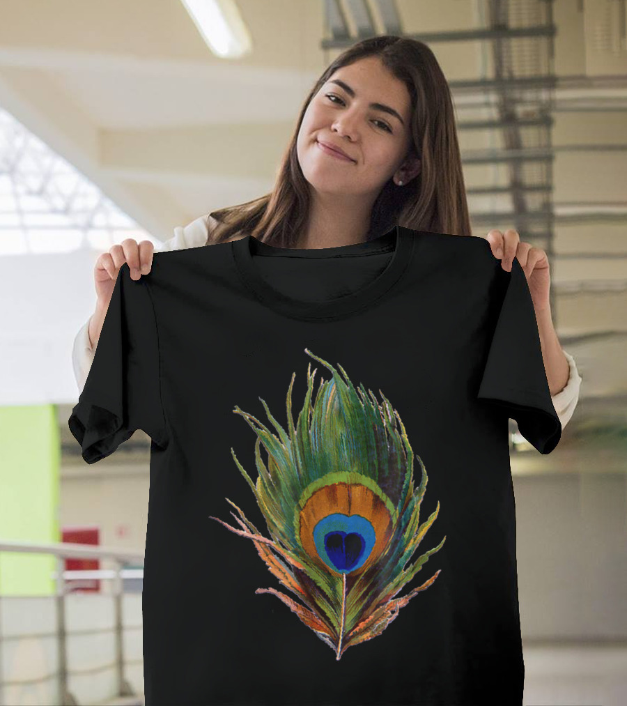 Vintage Peacock Feather T-Shirt