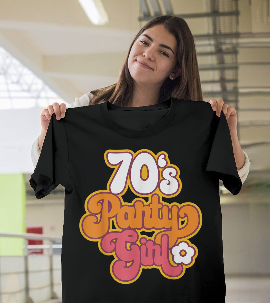 70s Party Girl Disco Halloween Costume T-Shirt