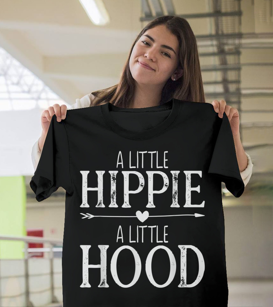 A Little Hippie A Little Hood Teen Girls Vacation Gypsy Soul Yh T-Shirt
