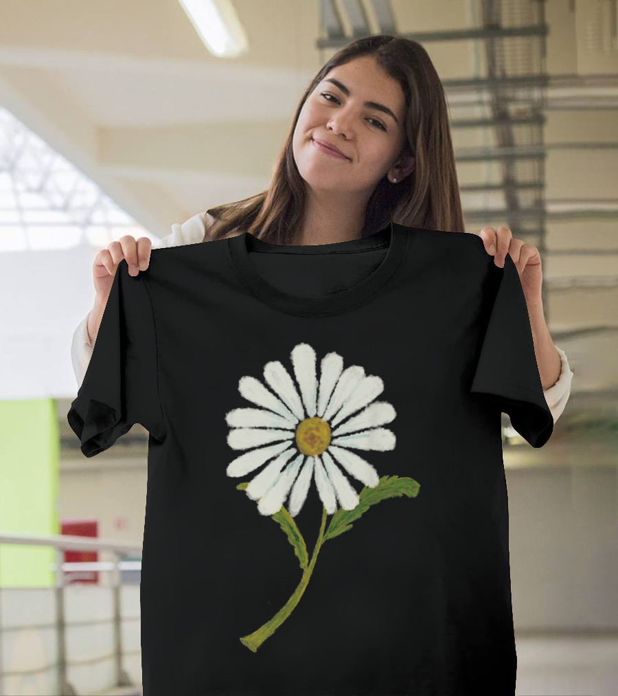 Bohemian Daisy Hippie Flower White Shasta T-Shirt