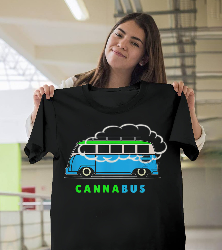 Canna Bus Cannabis Van with Cloud T-Shirt