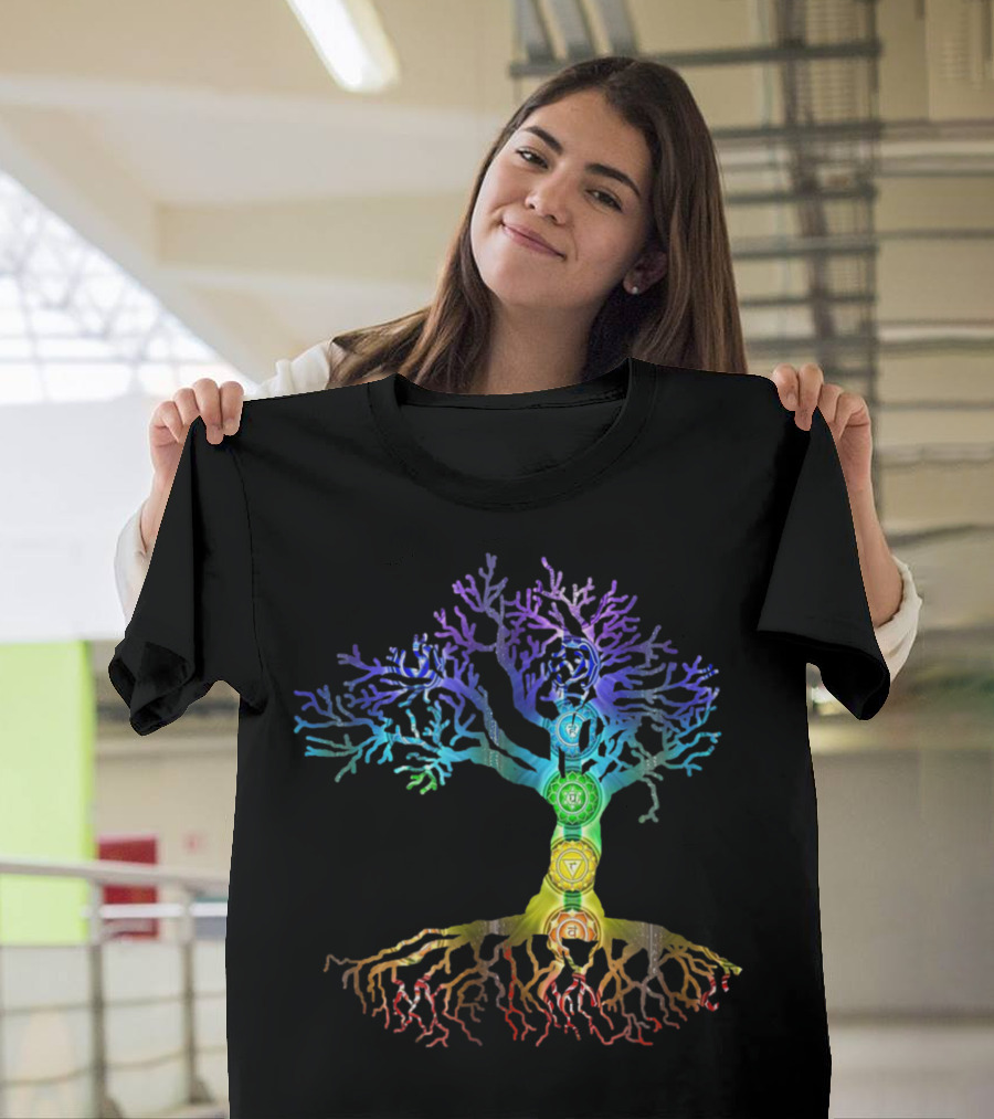 Chakra Tree Of Life Energy Alignment T-Shirt