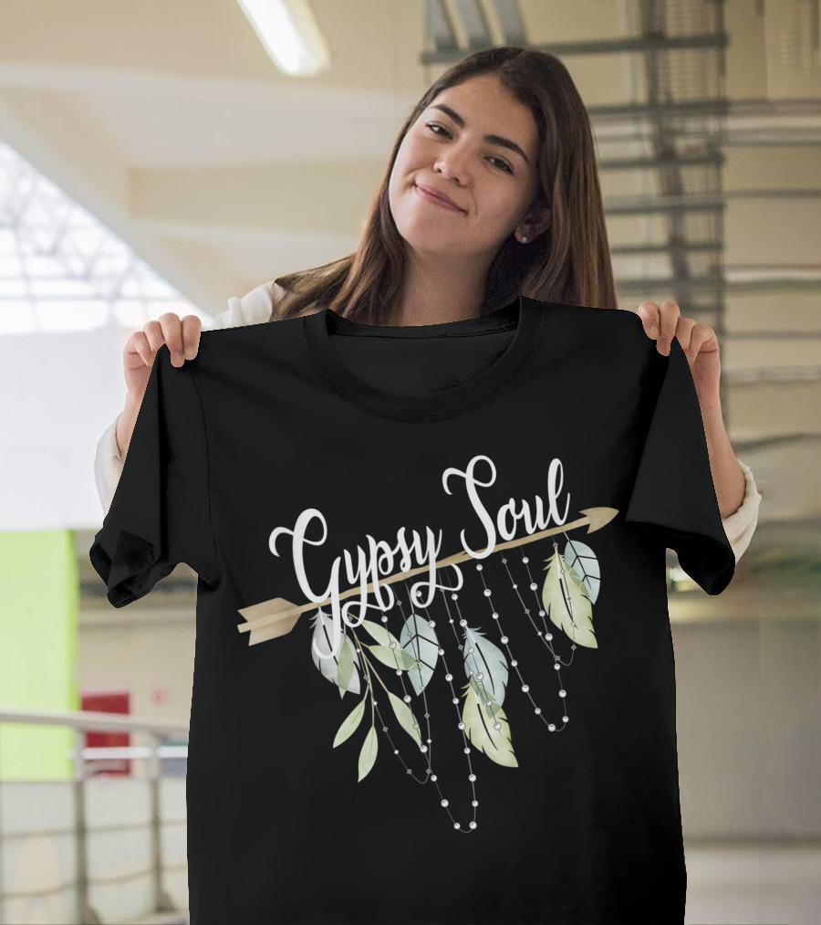 Gypsy Soul Dreamcatcher Bohemian Boho Mad Hippie T-Shirt