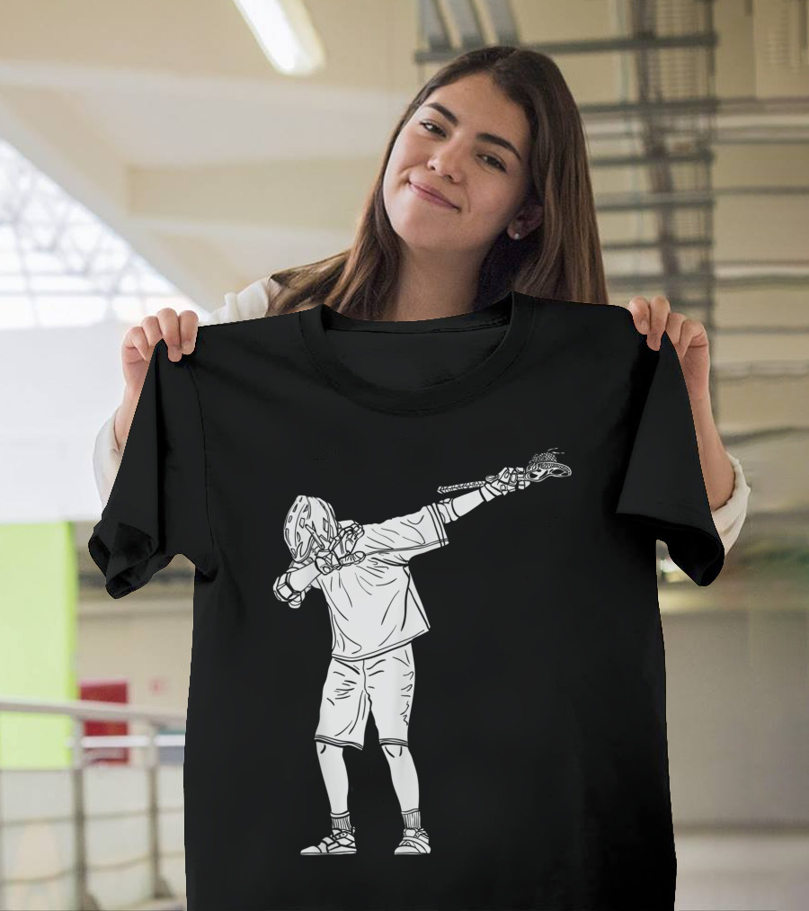 Lacrosse Stick Boy Dabbing Youth Dance Move T-Shirt