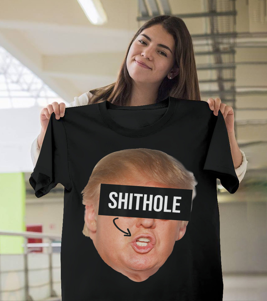 Donald Trump Shithole Face Censorship T-Shirt