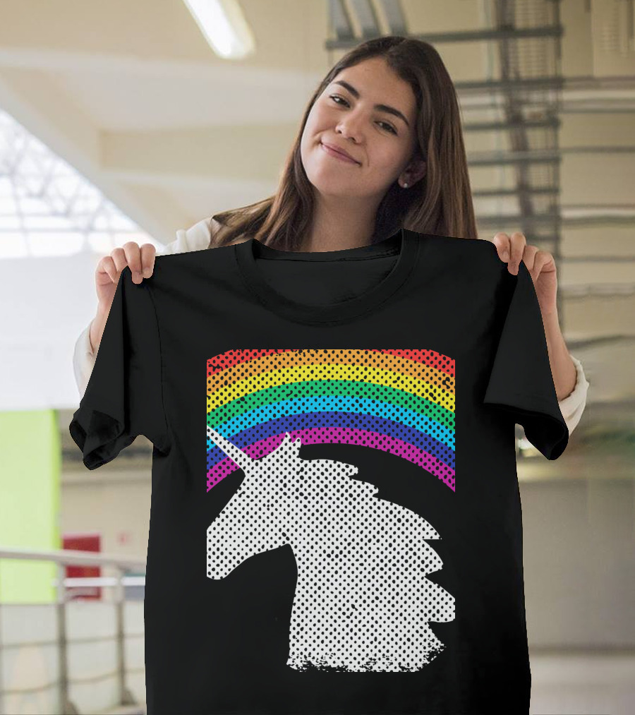 Wake Up Be Kind Repeat Rainbow Unicorn T-Shirt