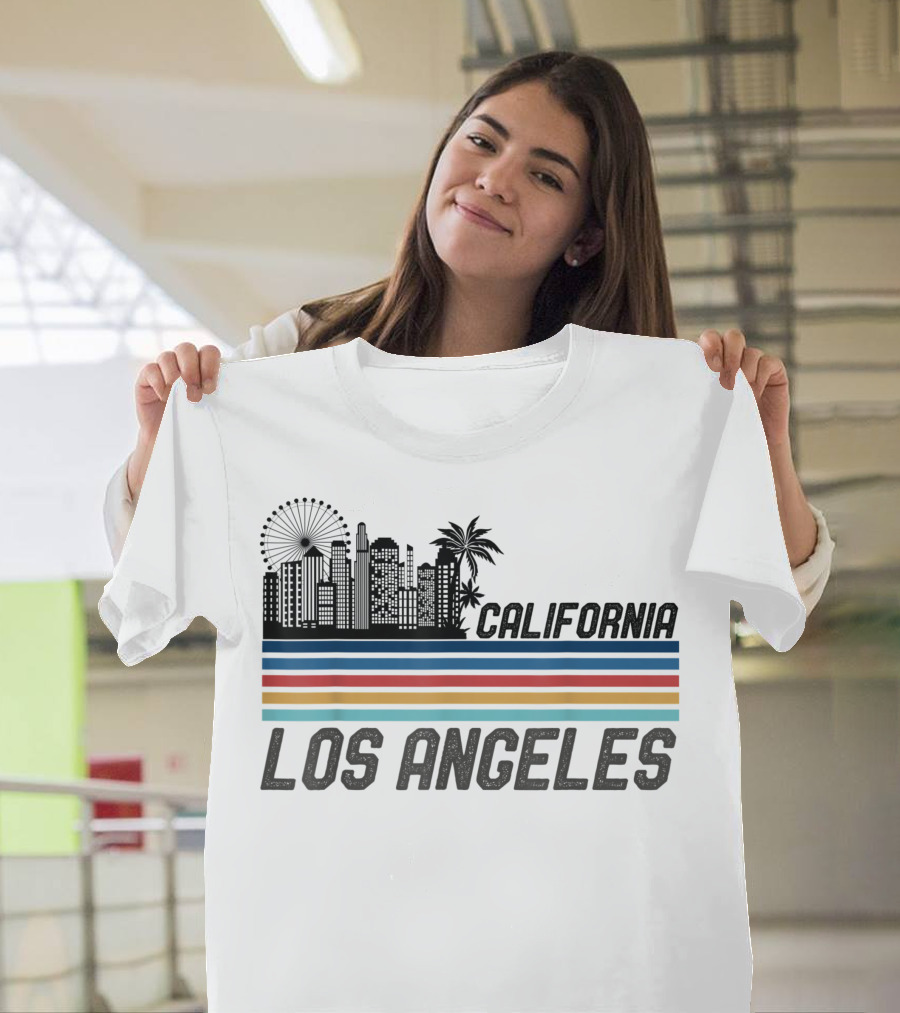 Retro Los Angeles California Skyline Vintage 70s T-Shirt