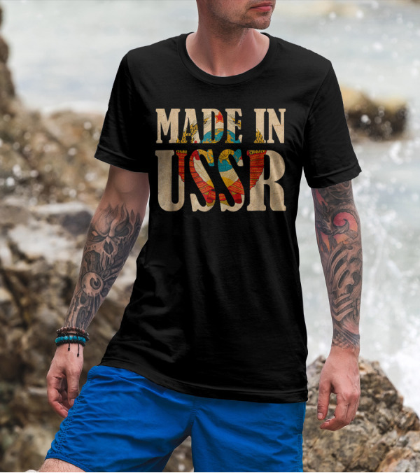 Made In USSR Soviet Union Coat Of Arms T-Shirt