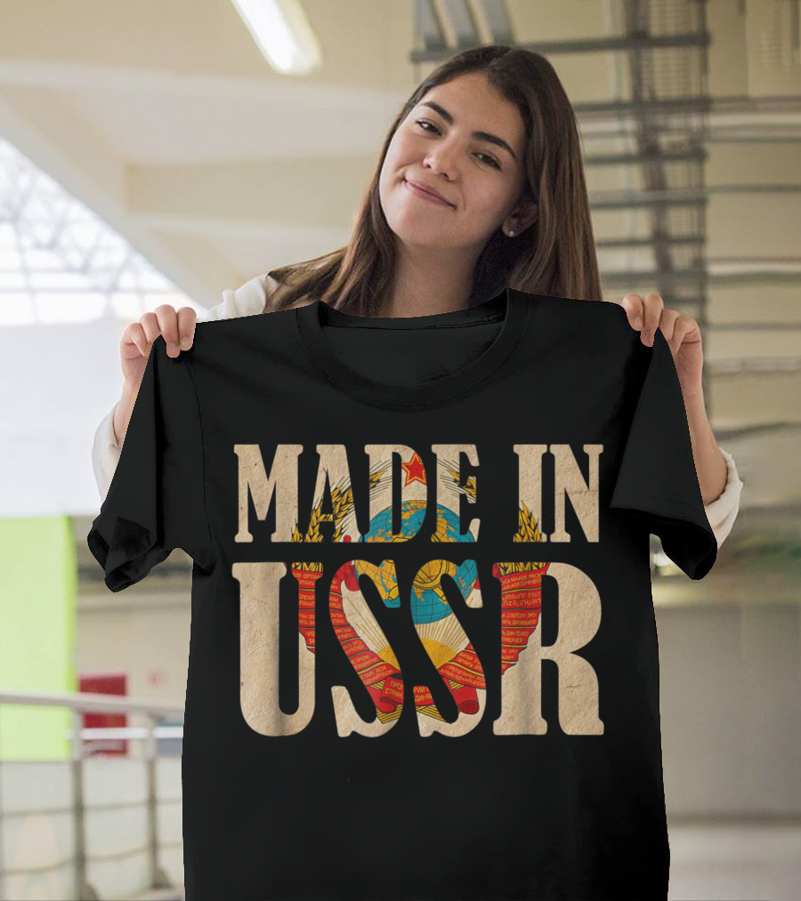 Made In USSR Soviet Union Coat of Arms T-Shirt