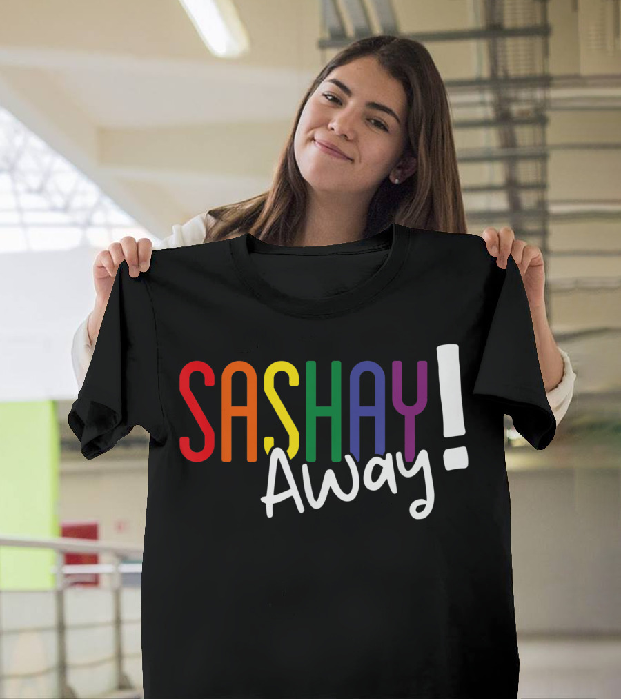 Sashay Away Rainbow Pride Ally Gay Heart T-Shirt