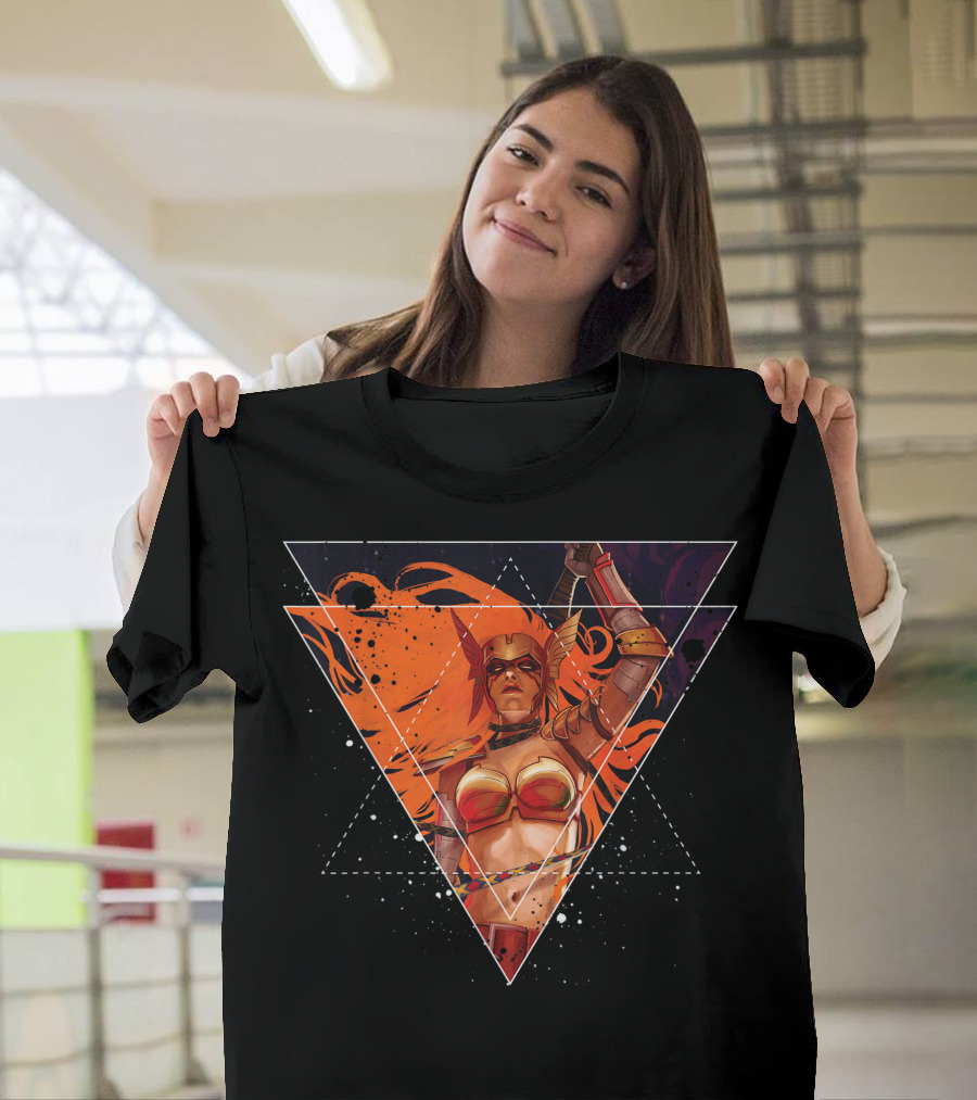 Marvel Angela Guardians of the Galaxy Fiery Triangle T-Shirt