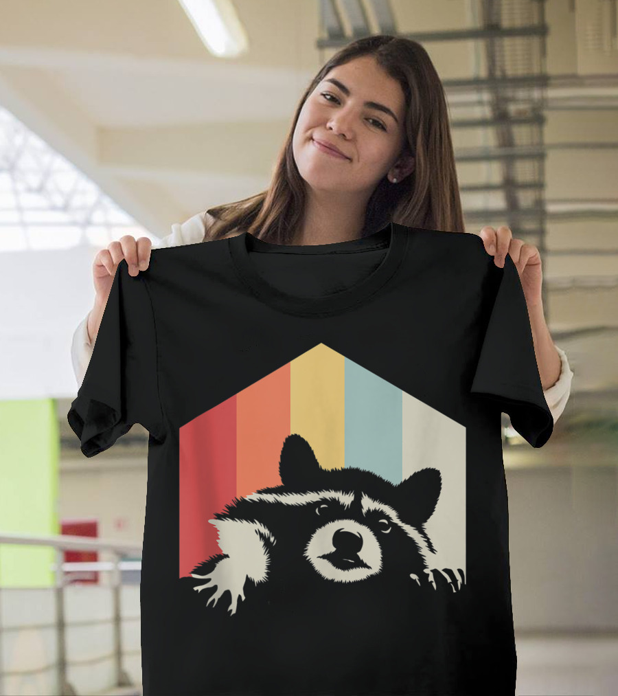 Trash Panda Raccoon Retro Vintage Animal Racoon T-Shirt