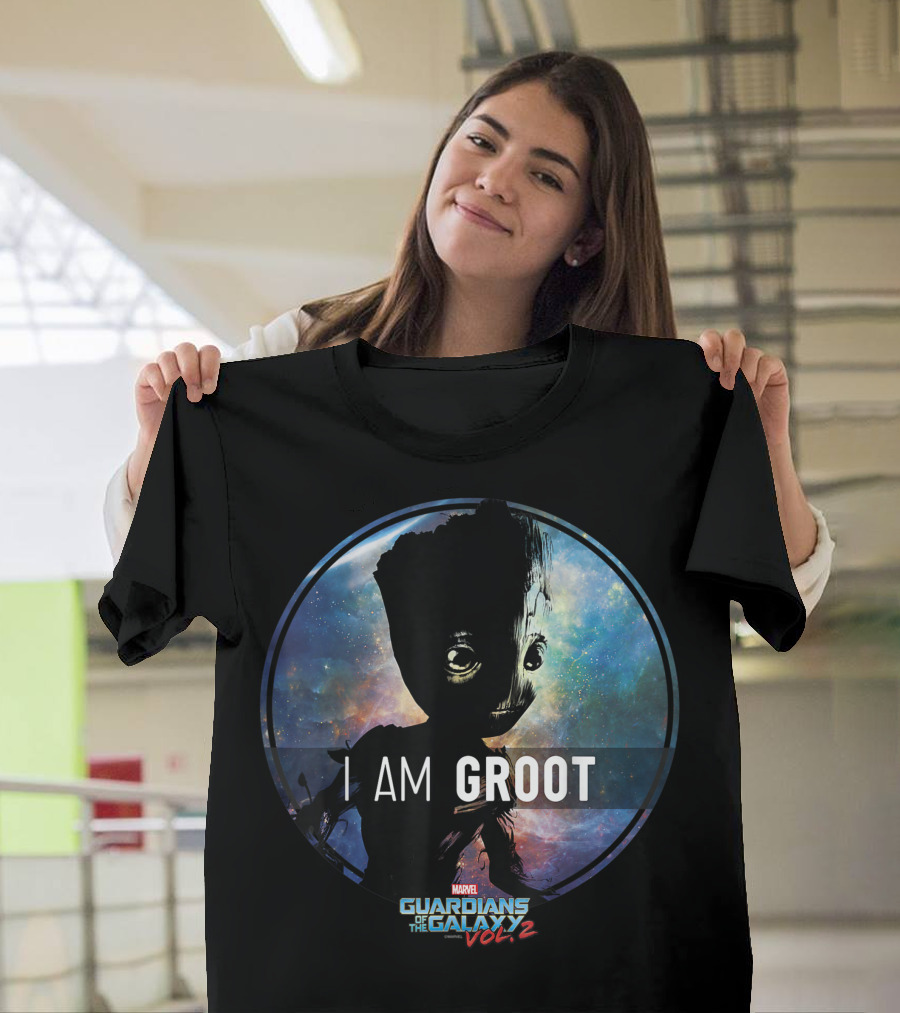Guardians of the Galaxy Vol. 2 Marvel Groot I Am Groot Starry T-Shirt