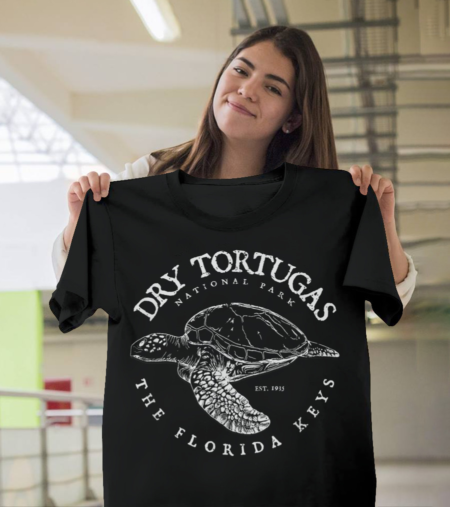 Dry Tortugas National Park Florida Keys Scuba Diving Turtle Est. 1935 T-Shirt