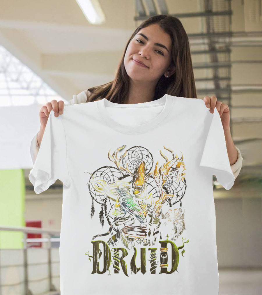 Druid Fantasy Roleplaying Elven RPG Gamers T-Shirt