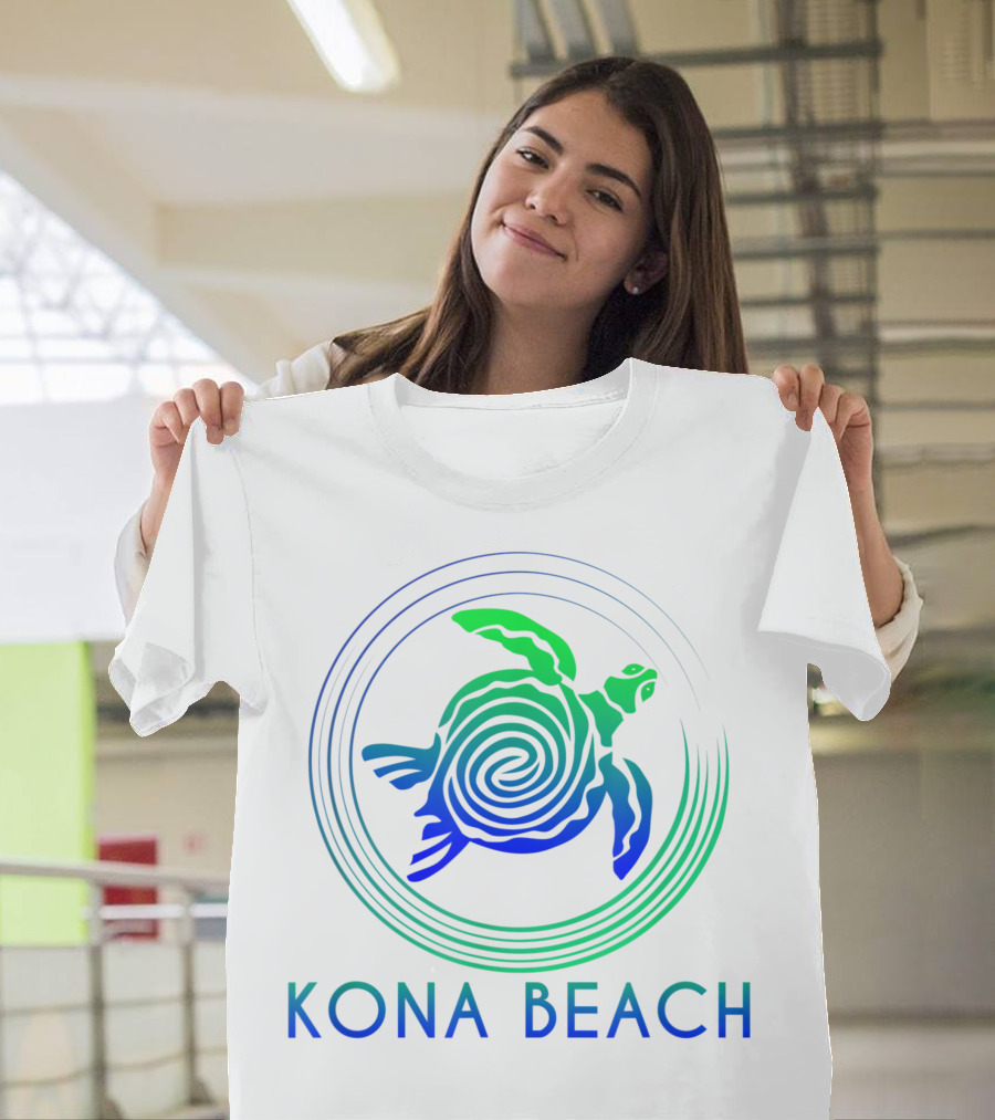 Kona Beach Tribal Turtle Hawaii T-Shirt