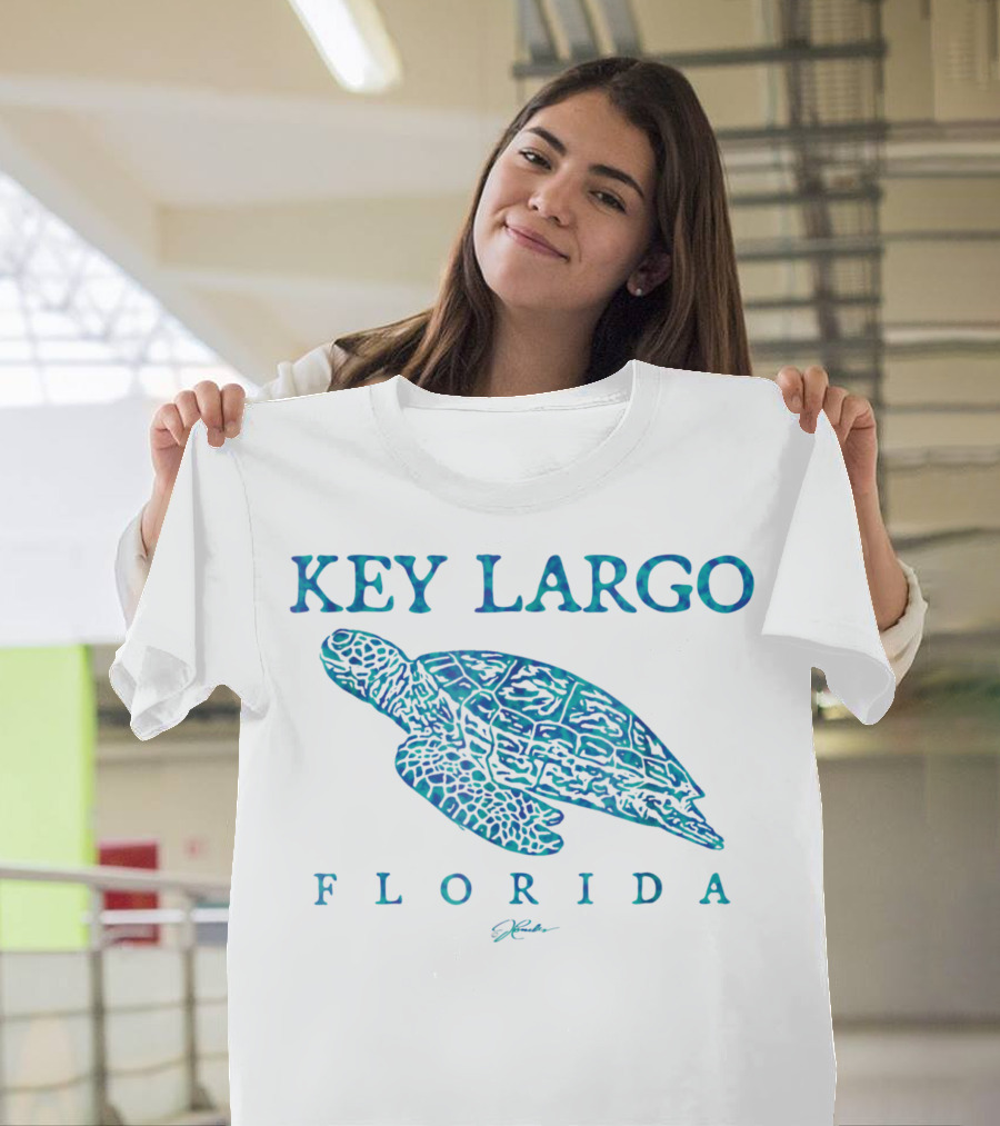 Key Largo Florida Sea Turtle Jcombs T-Shirt