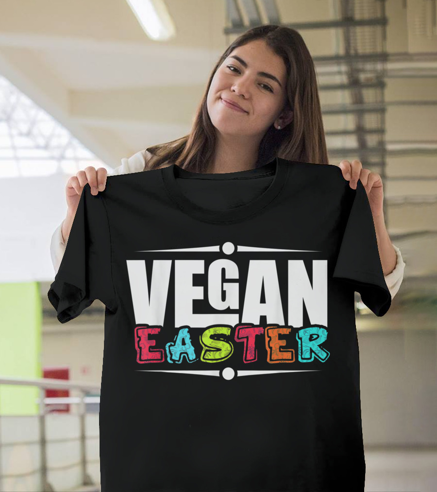 Vegan Easter Amusing Vegan Artwork Unique Easter T-Shirt