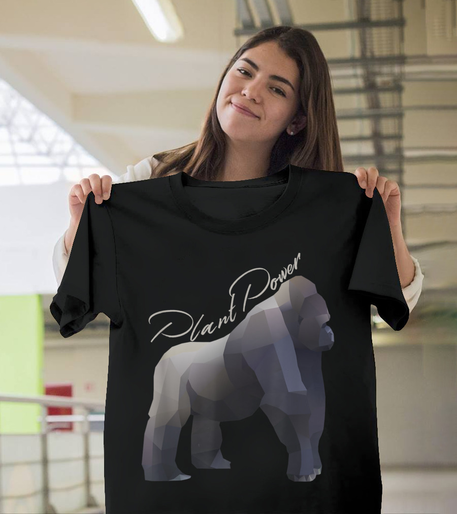 Plant Power Silverback Gorilla Vegan T-Shirt