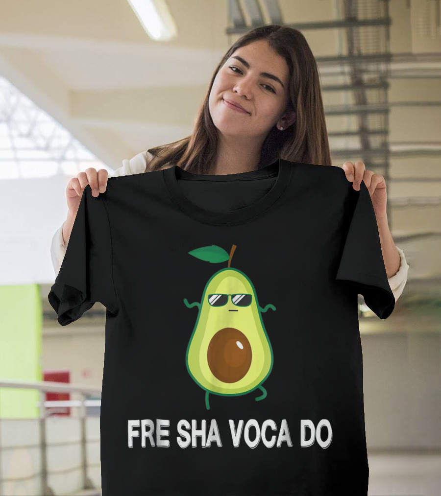 Fre Sha Voca Do Avocado with Sunglasses T-Shirt