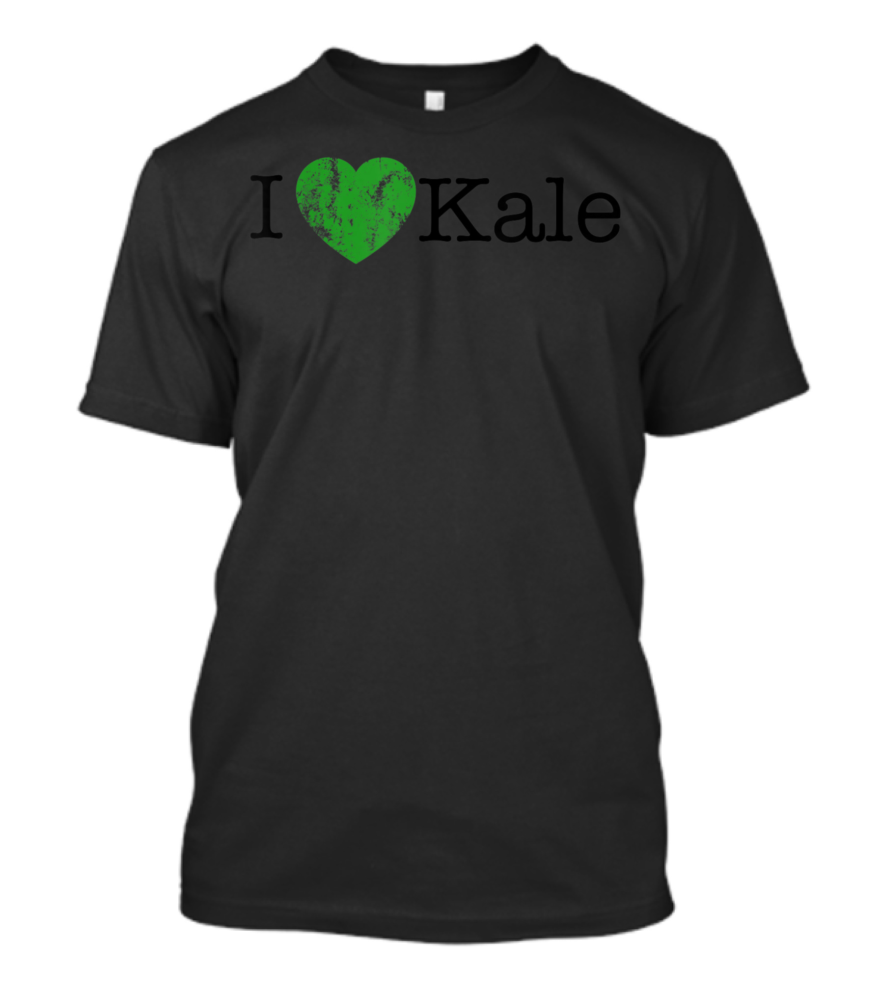 I Love Kale Kale Lovers Green Heart T-Shirt