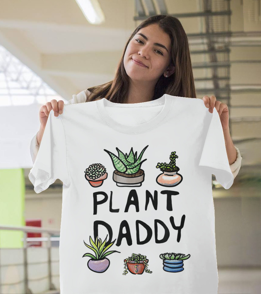Plant Daddy Succulent Lover Men's Gardening T-Shirt