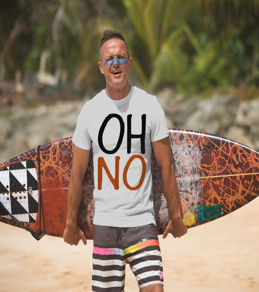 OH NO Raw Veggie Vegan Pun Power Message T-Shirt