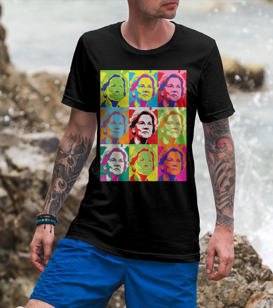 Elizabeth Warren Pop Art Superstar T-Shirt