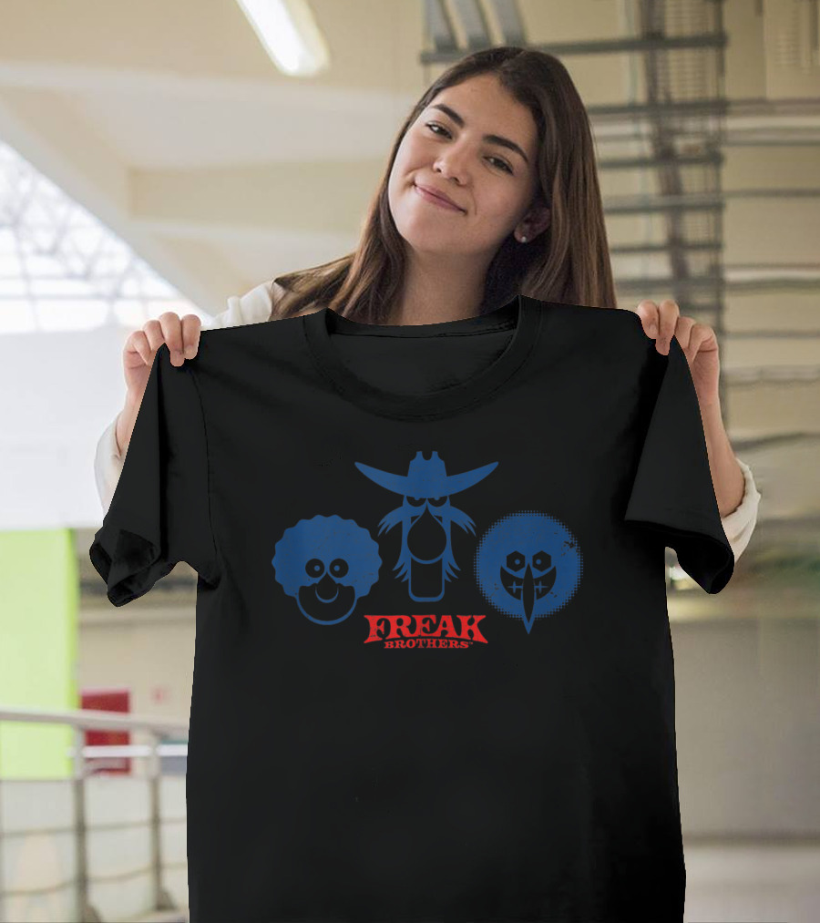 Freak Brothers Simple Minds Comic Style Trio T-Shirt