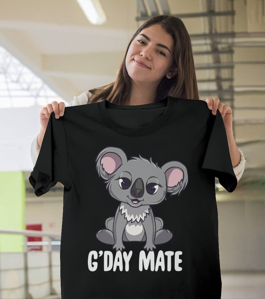G'Day Mate Cute Kawaii Koala Australia T-Shirt