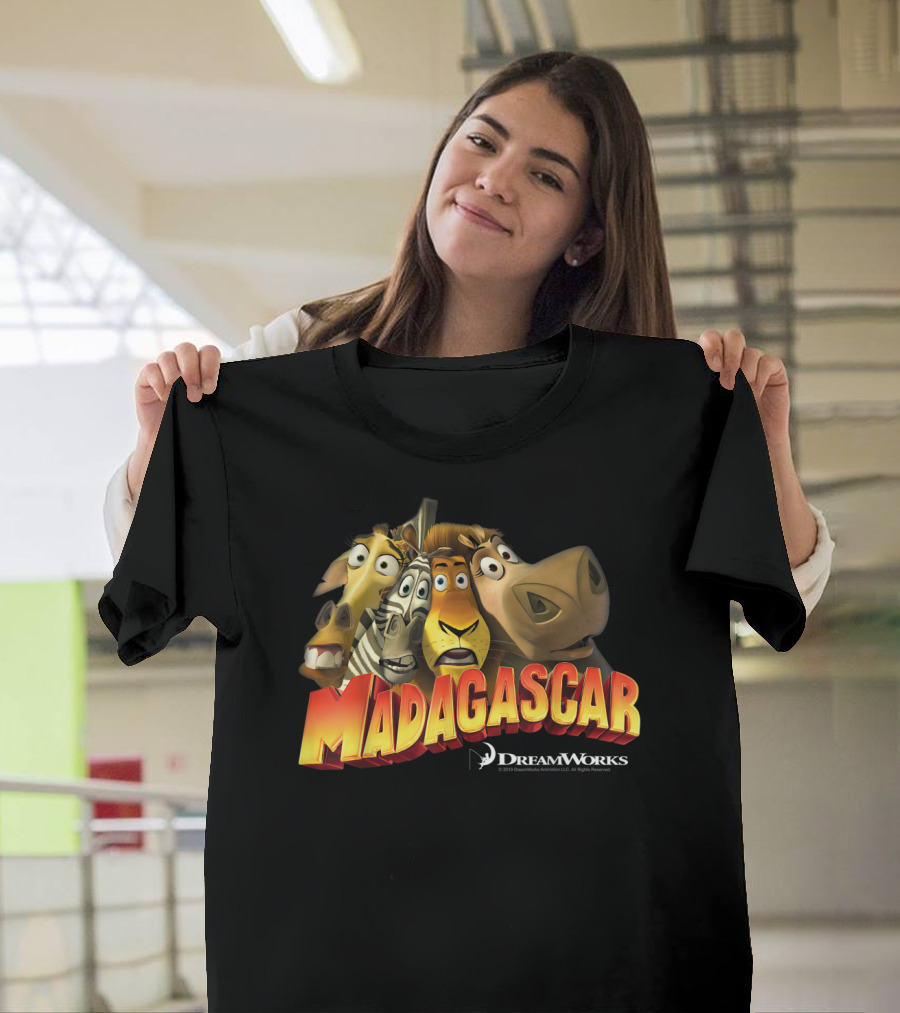 DreamWorks Madagascar Movie Characters Group Shot T-Shirt
